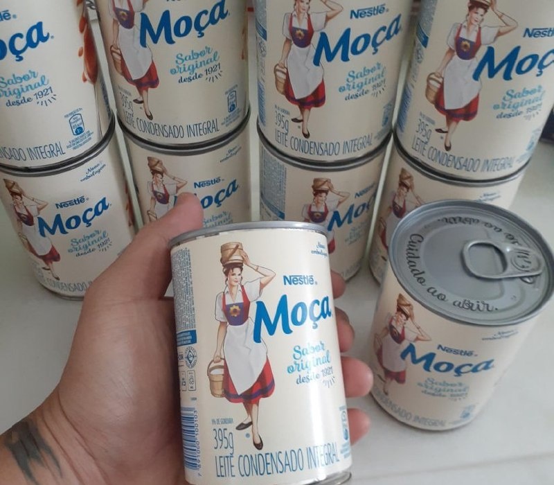 Pack 6 un. Leite Condensado MOÇA Integral Lata 395g