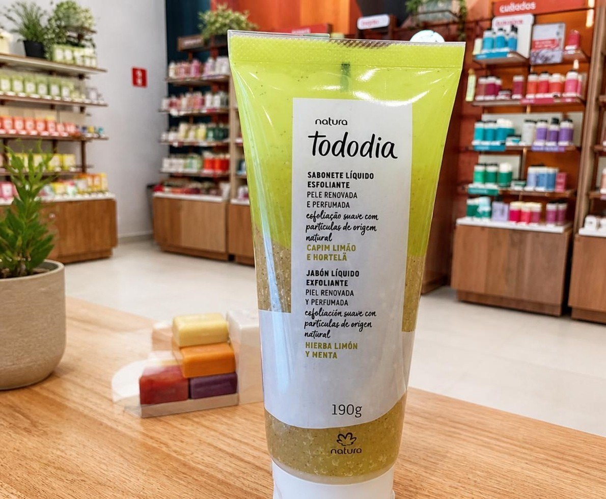 Esfoliante Corporal Natura Tododia Capim Limão e Hortelã 190g