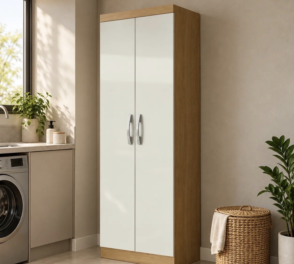 Armário Multiuso New 2 Portas 3 Prateleiras 170 Cm Aramóveis