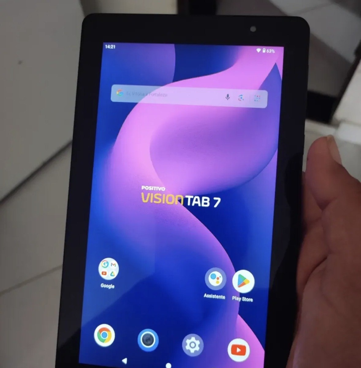 Tablet Positivo Vision TAB 7 - Processador Octa-Core 3GB RAM 64GB Armazenamento Tela 7 IPS Bateria 3100mAh, Android 14 Go, Wi-fi - Preto