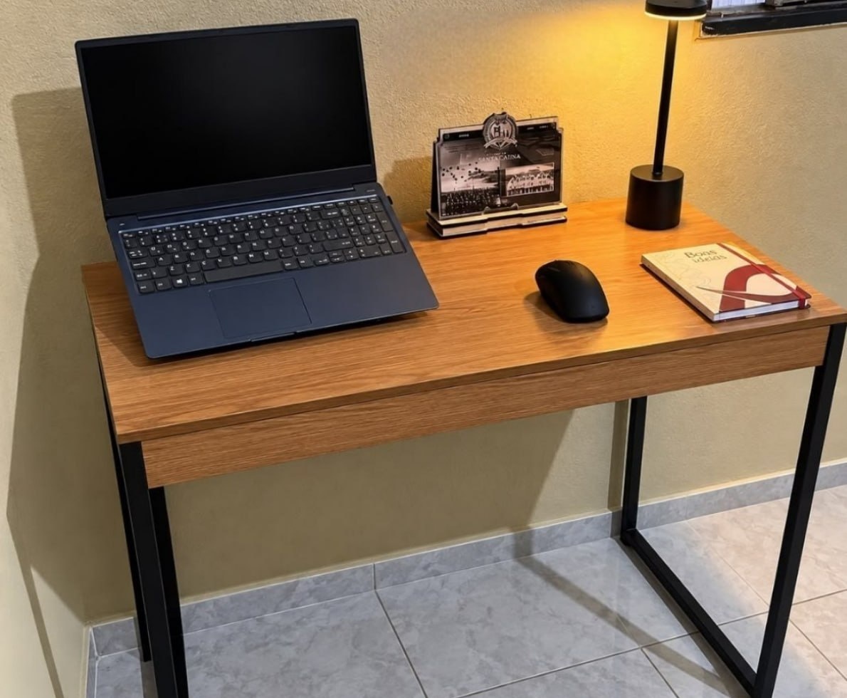 Escrivaninha Industrial 90cm MDF