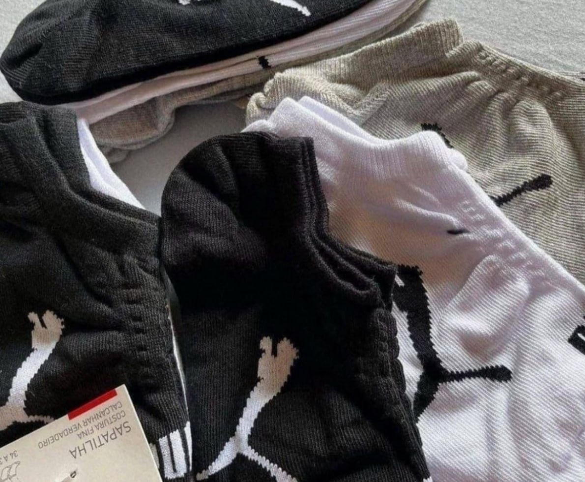 Kit 9 Pares Meias Puma Sapatilha Cano Baixo