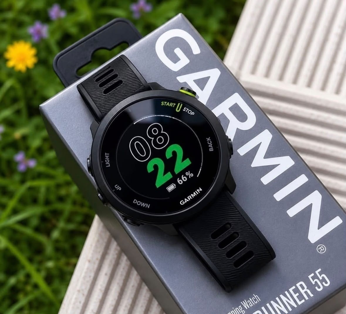 Relógio Garmin Forerunner 55 Monitor Cardíaco GPS 42mm