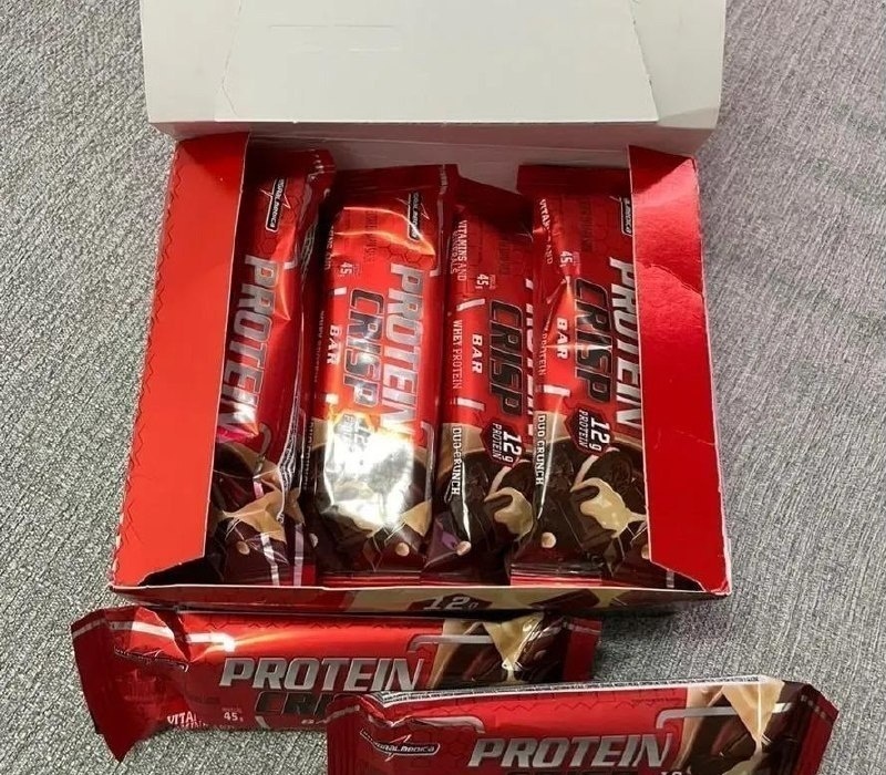 12 Unidades Barra De Proteína Integralmédica Crisp Bar Duo Crunch