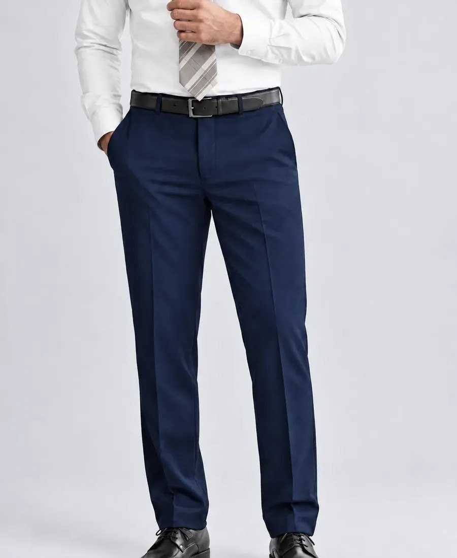 Calça Social Masculina Executivo Em Oxford Premium