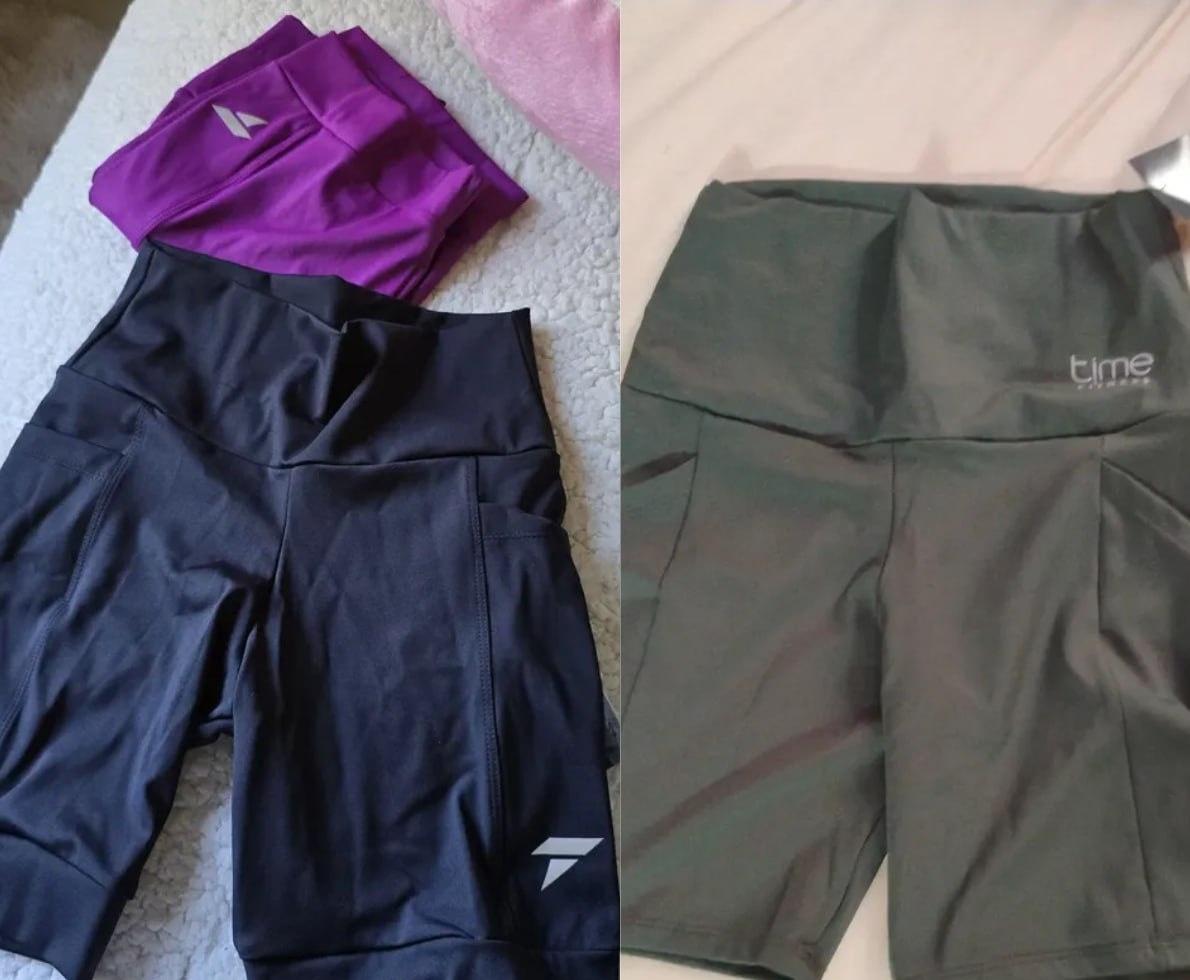 Bermuda Fitness Suplex Poliamida Com Bolso