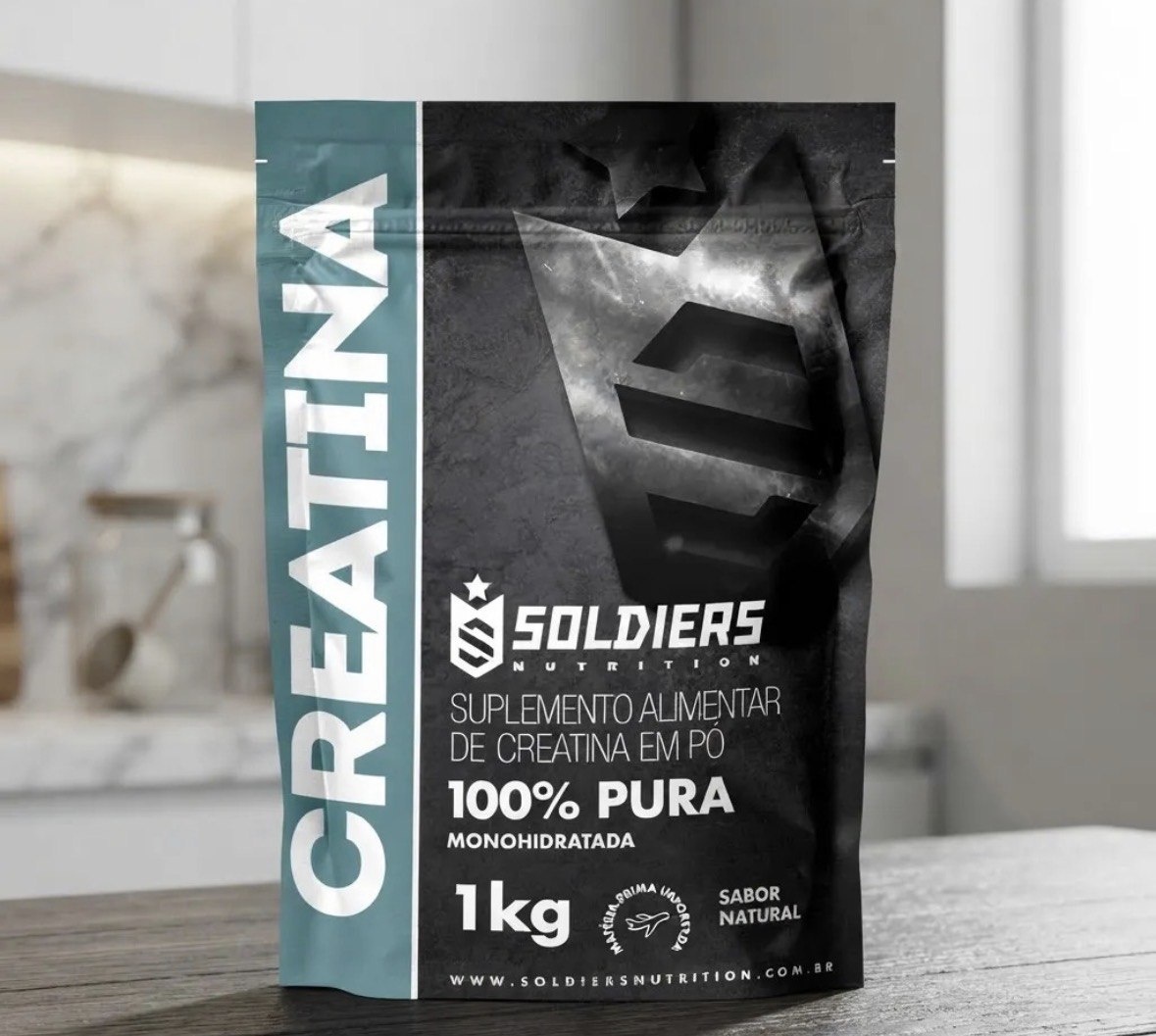 Creatina Soldiers Nutrition Em Pó Sem Sabor X 1kg