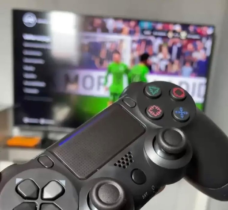 Controle Sem Fio Joystick Bluetooth Para Ps4 Videogame