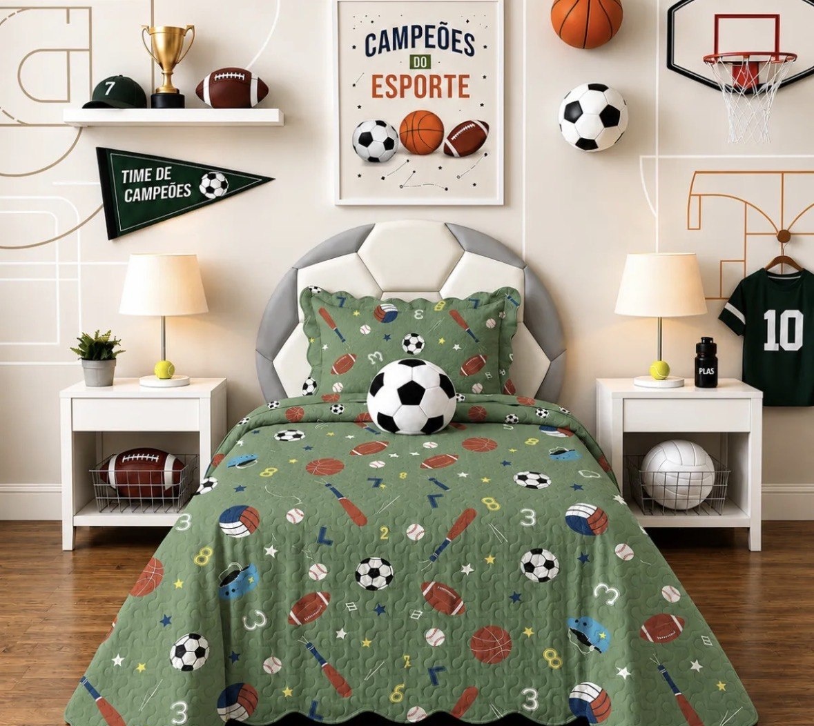 Colcha Cobre Leito Infantil Kit 2 Peças Dupla Face Estampada