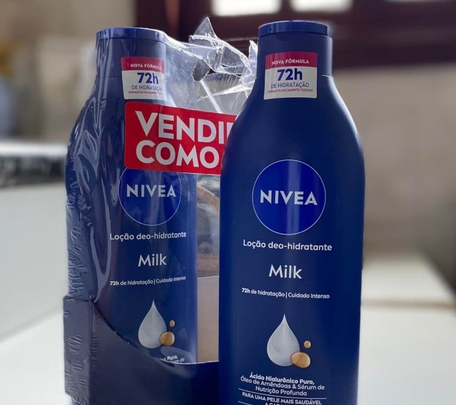 Kit 02 un. Loção Hidratante Corporal Nivea Milk 400ml