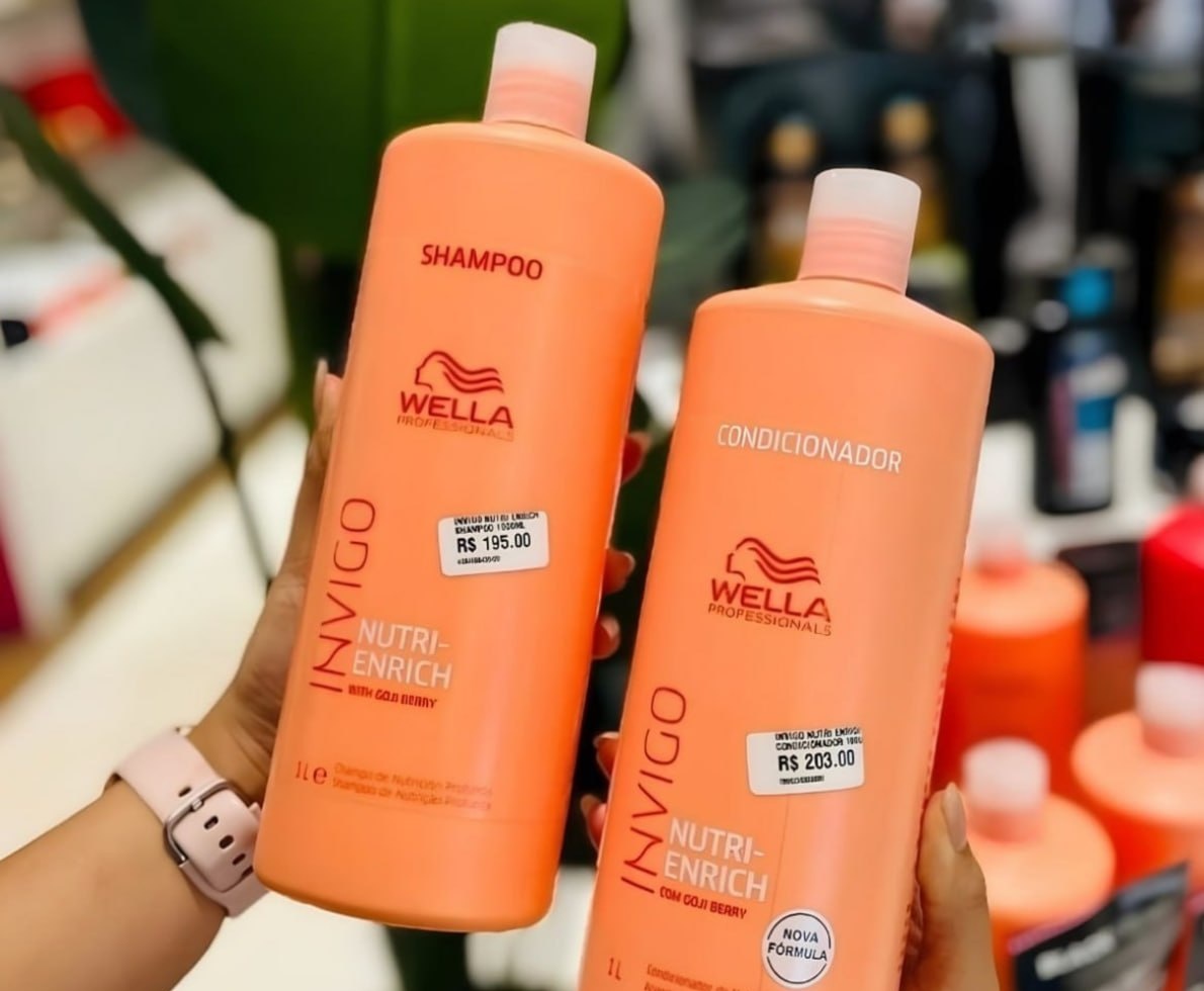 Kit Wella Invigo Nutri Enrich Shampoo e Condicionador 2 L