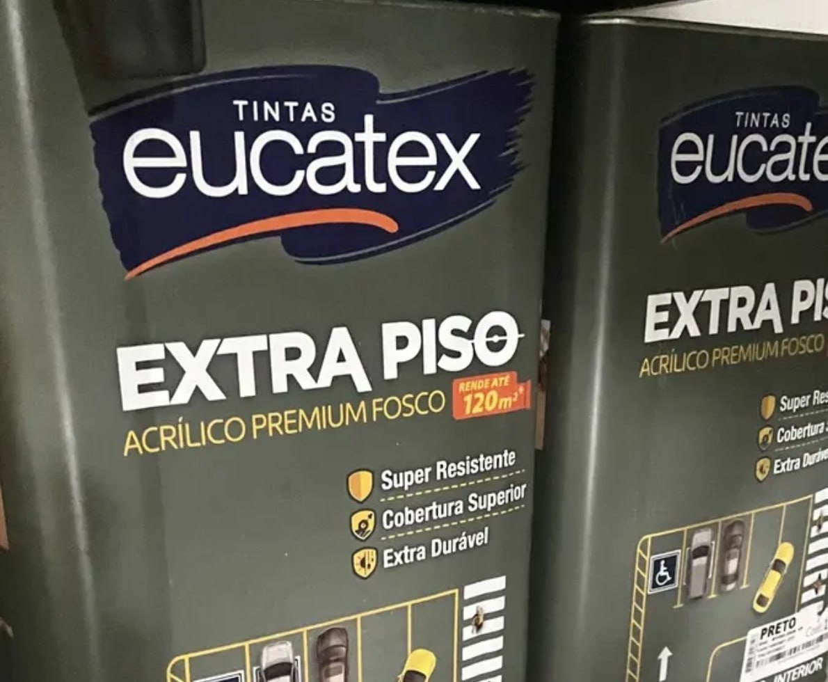 Tinta Eucatex Extra Piso Fosco Cinza Escuro 18L