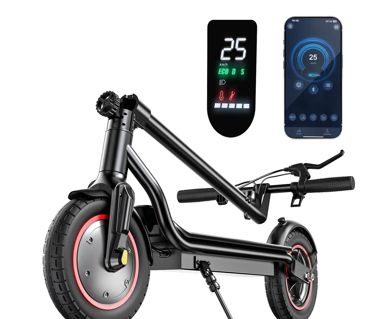 Patinete Elétrico 500w Autonomia 37km Dobrável Ipx4 App 10