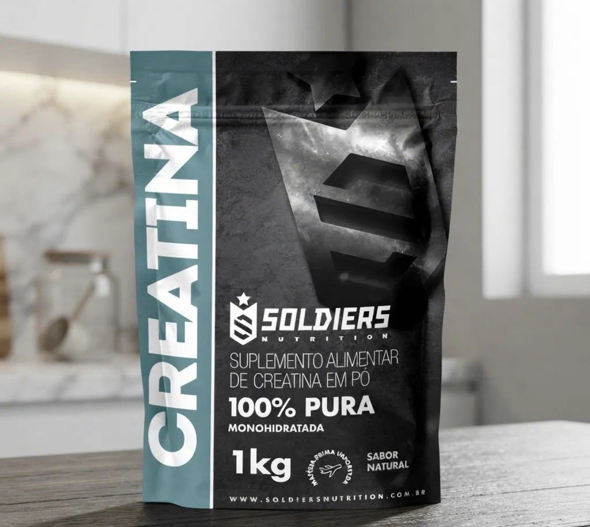 Creatina Soldiers Nutrition Em Pó Sem Sabor X 1kg
