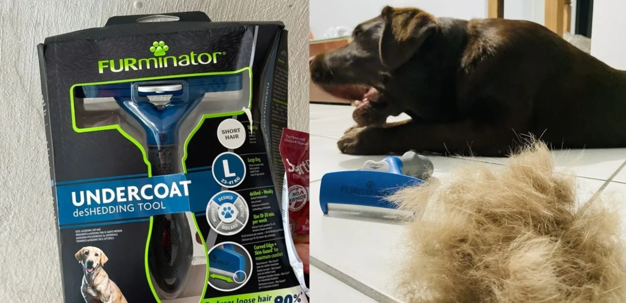 Escova Rasqueadeira Furminator Tira Pelos Animais