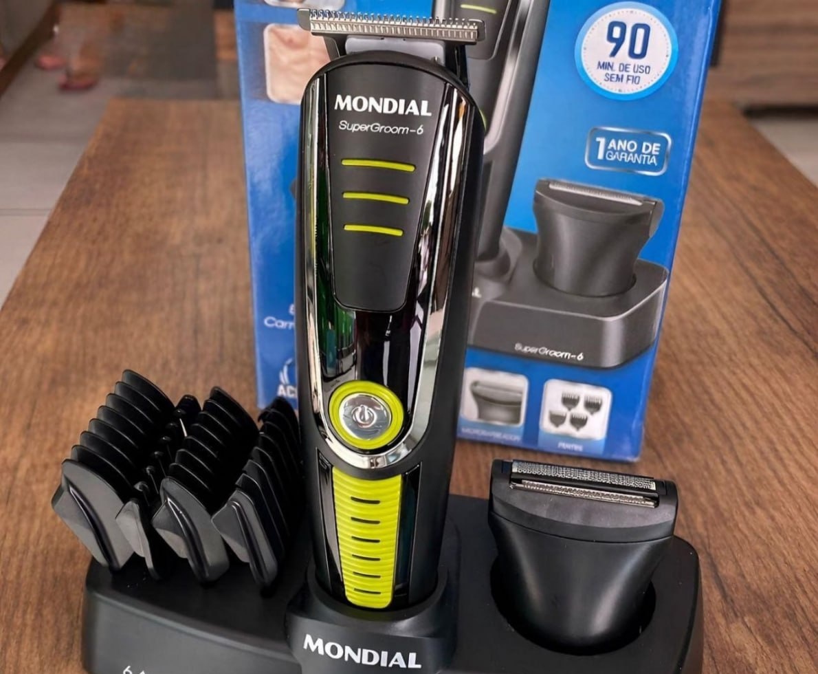 Aparador de Pelos Super Groom 6 BG-04 Mondial 6W