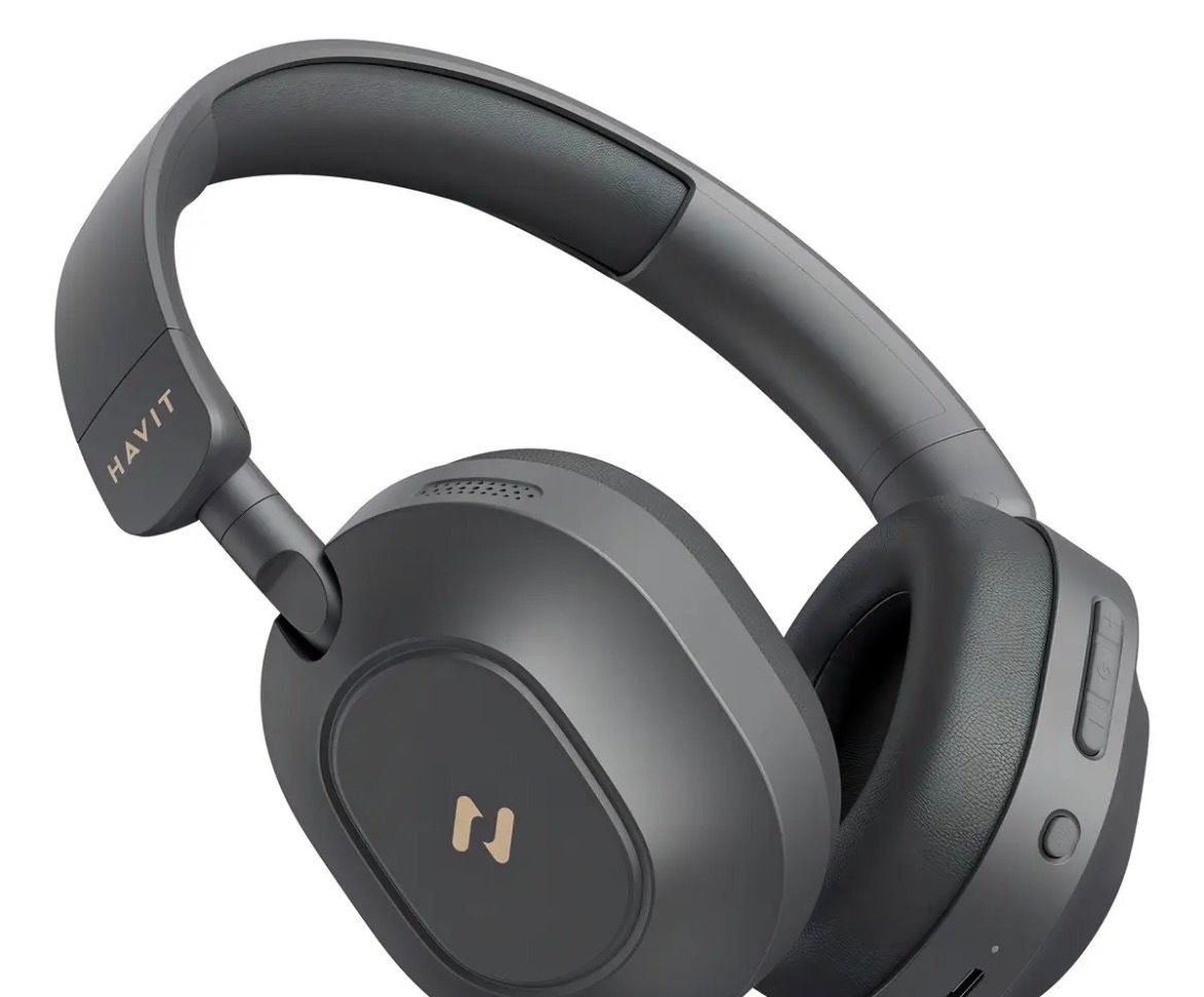 Headphone Havit Anc Híbrido Bluetooth 5.4 Bateria 80h Preto