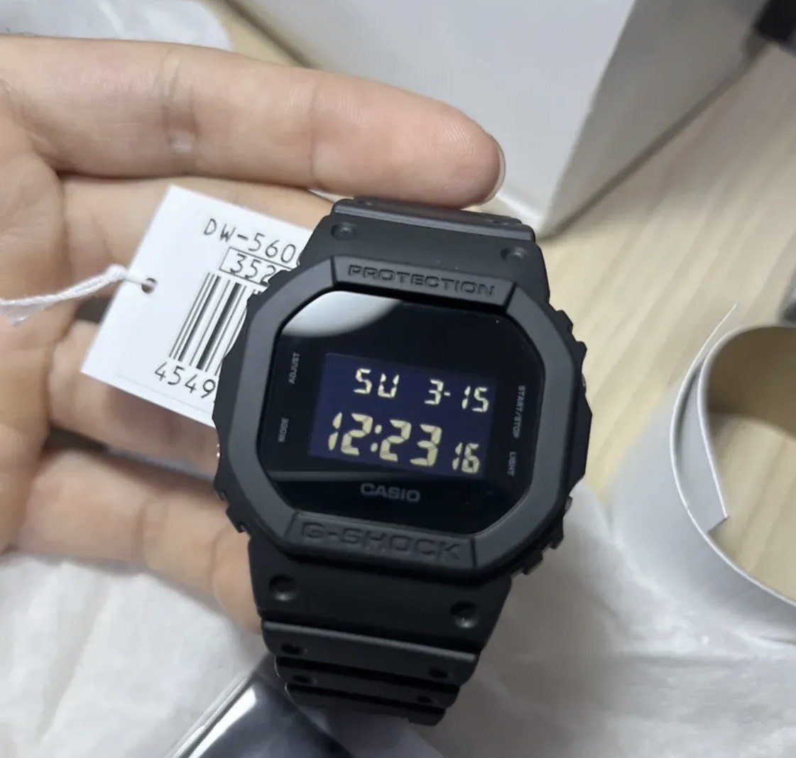 Relógio Casio Masculino G-shock Digital Preto Dw-5600bb-1dr