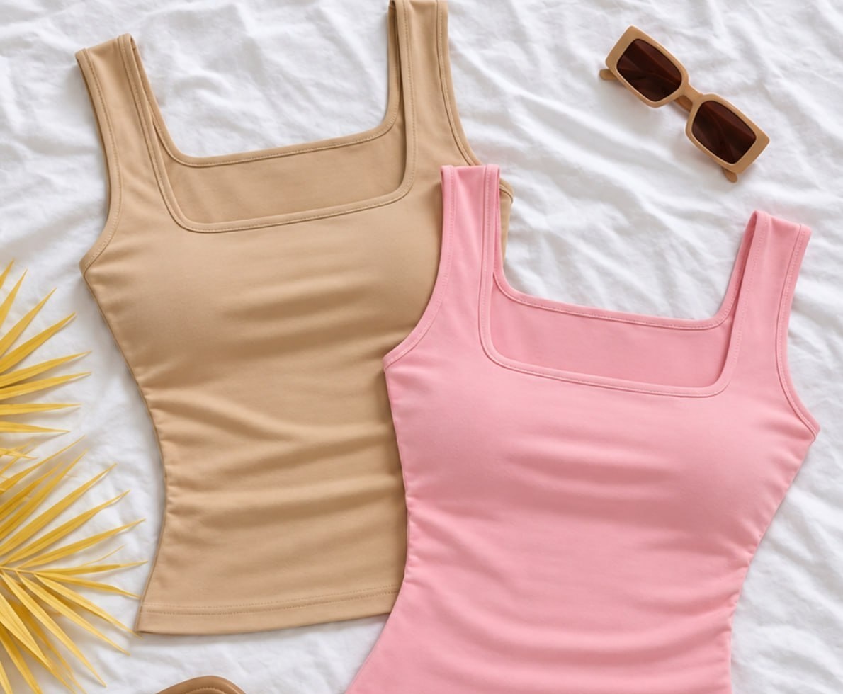 Kit 2 Regatas Femininas Forradas Laforet - Opções de Cores