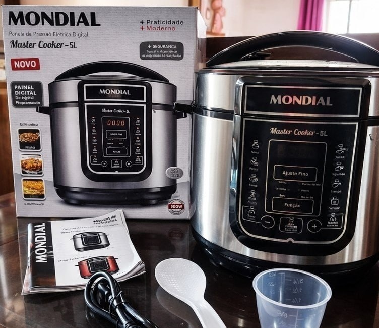 Panela de Pressão Elétrica Mondial 5L 220v
