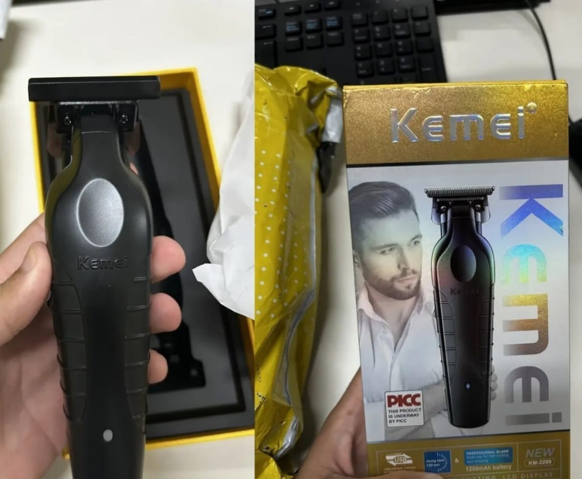 Máquina De Acabamento Profissional Kemei Km-2299