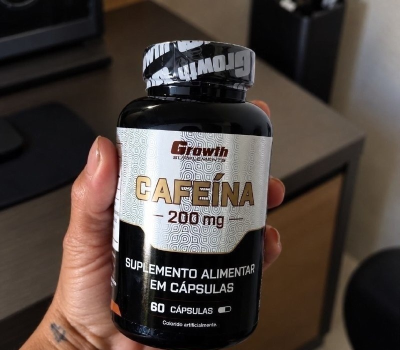 Cafeína 200mg 60 Caps Growth Supplements