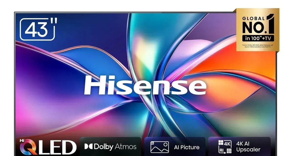 Smart TV Hisense QLED 4K 43 43Q6QVV