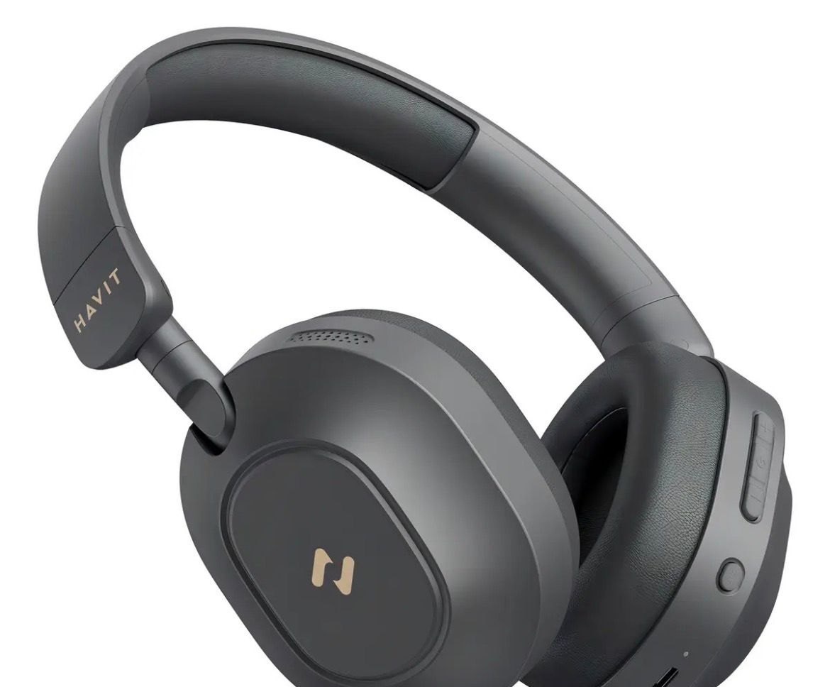 Headphone Havit Anc Híbrido Bluetooth 5.4 Bateria 80h Preto