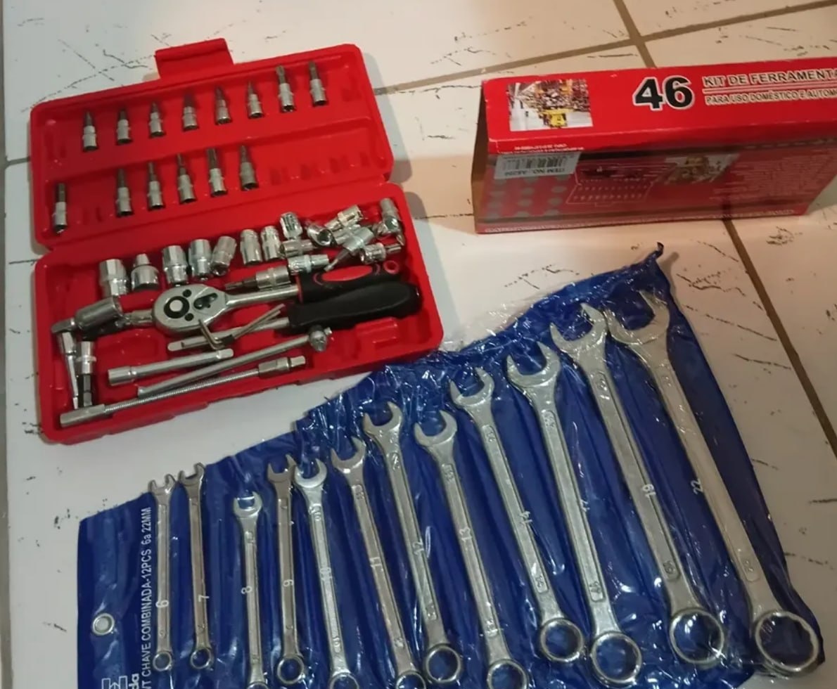 Kit Jogo de Ferramentas Completo  Maleta Hexon