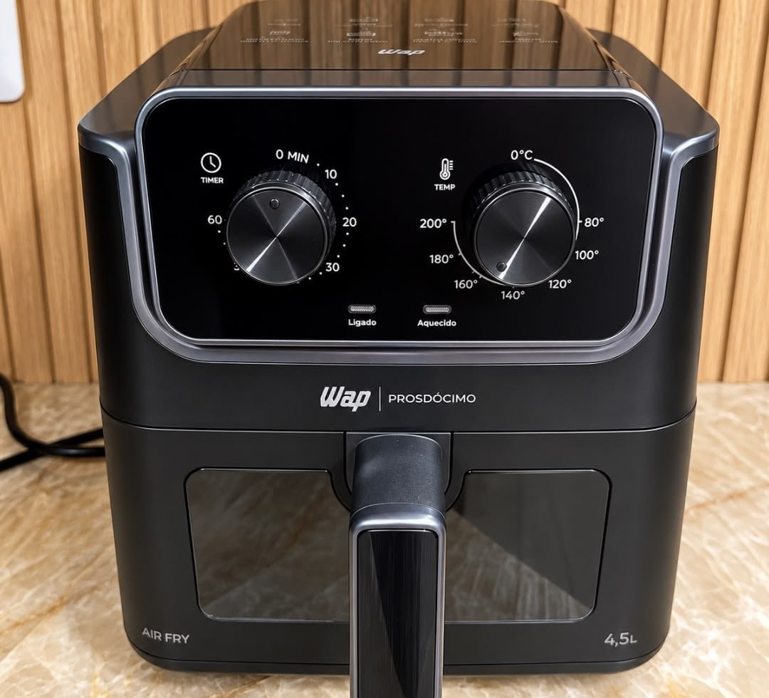 Air Fryer WAP Prosdócimo com Visor e Luz Interna 4,5L