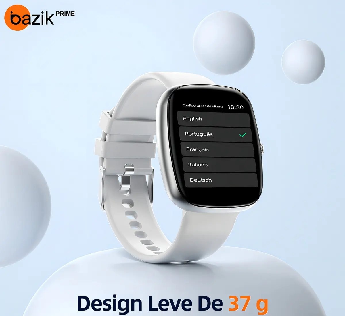 Relógio inteligente smartwatch ultra Bazik Prime S35 Ultra Max masculino e feminino cor preto