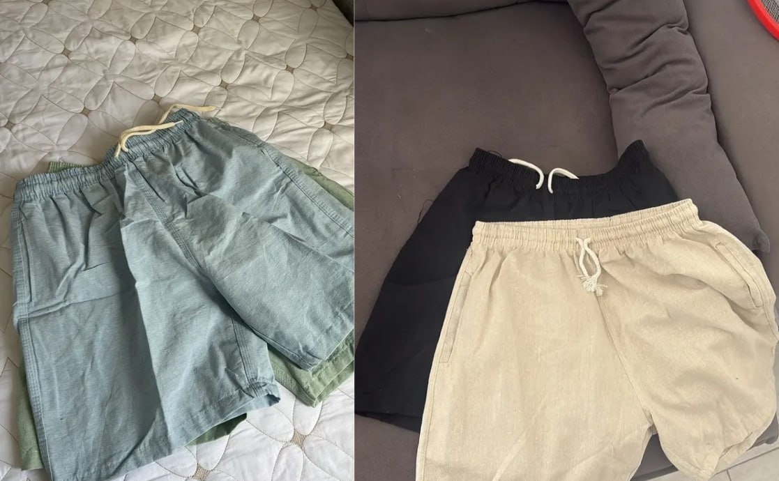 Kit 2 Short Linho