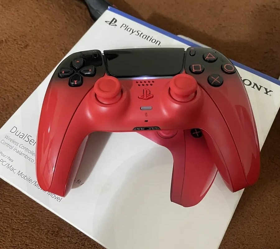 Controle Sem Fio Sony DualSense Hyperpop Techno Red