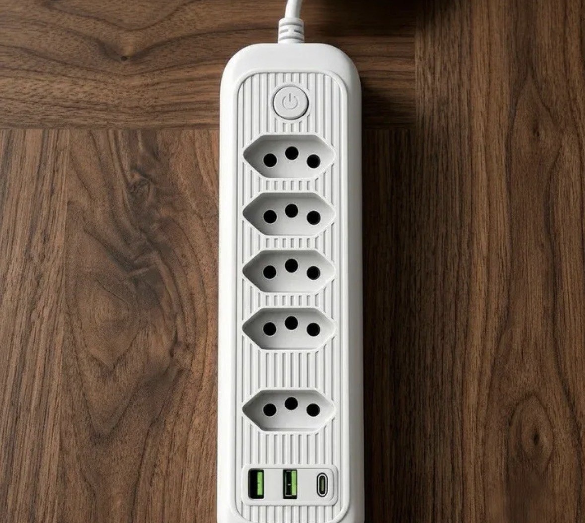 Extensão Elétrica Tomadas Usb Type-c Bivolt 2m Chave Liga