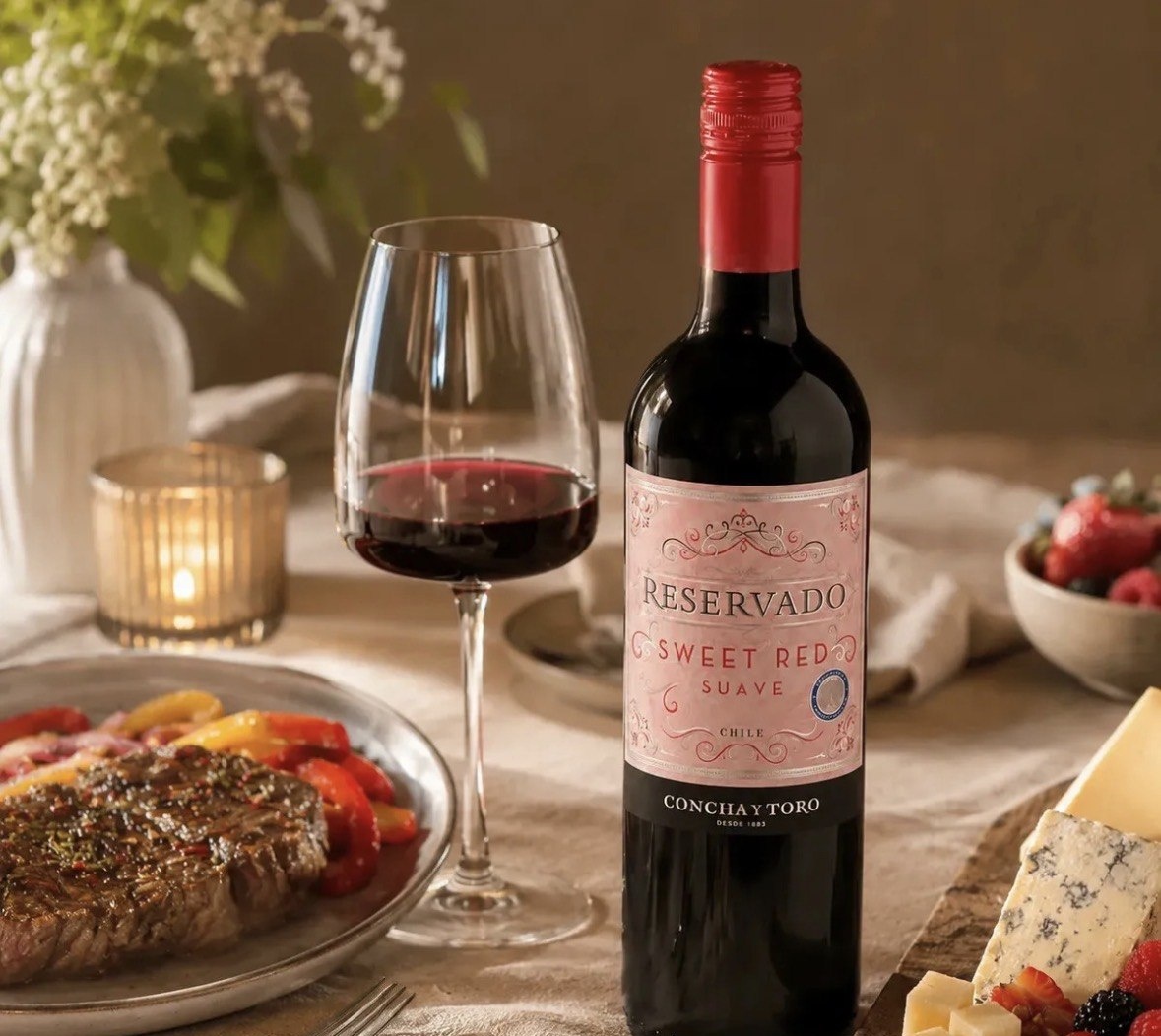 Vinho Chileno Tinto Doce Concha Y Toro Reservado Sweet Red 750ml