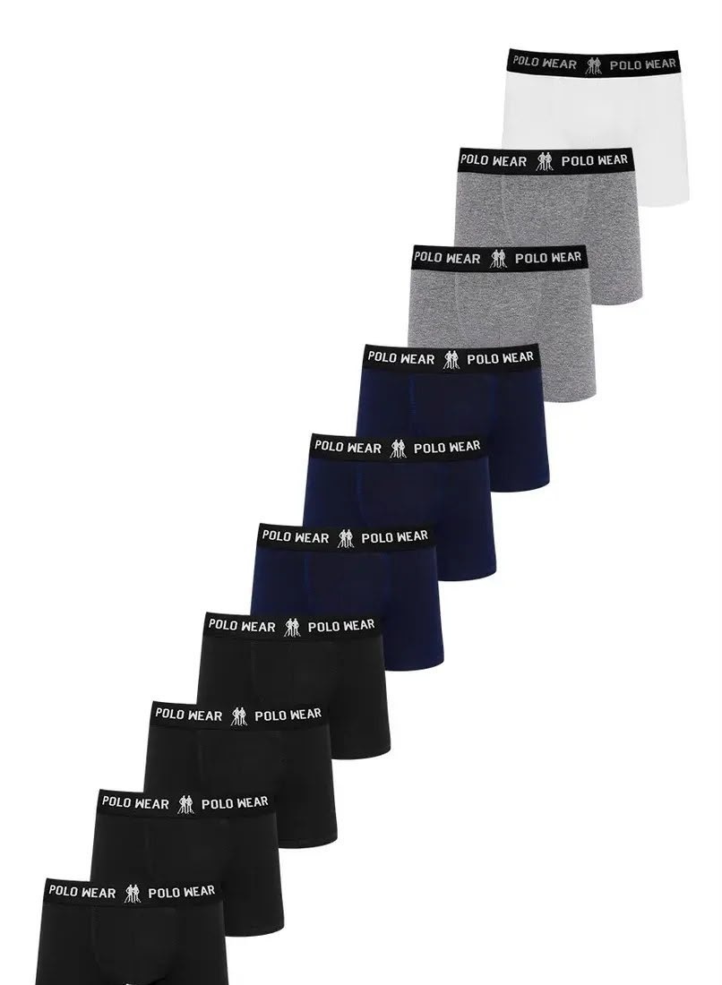 Kit 10 Cuecas Algodão Polo Wear Sortido