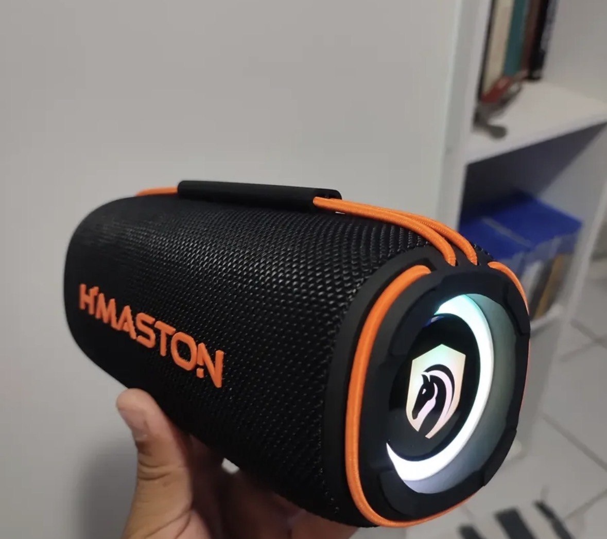 Caixa De Som Bluetooth Portátil 40w Hmaston Tn22 Rgb Tws