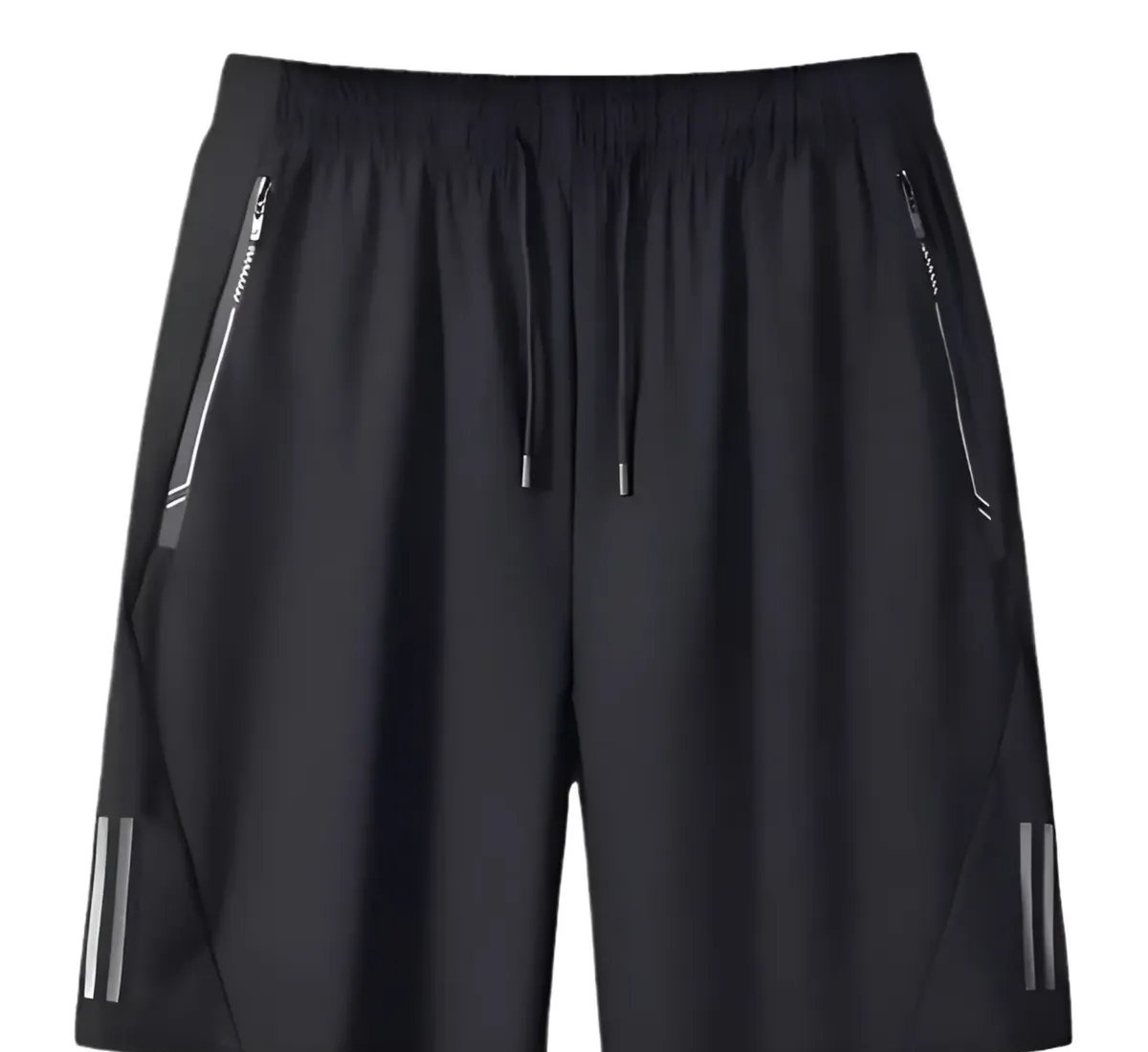 Short Masculino Bermuda 2 Bolsos Zíper Secagem Rápida Fina