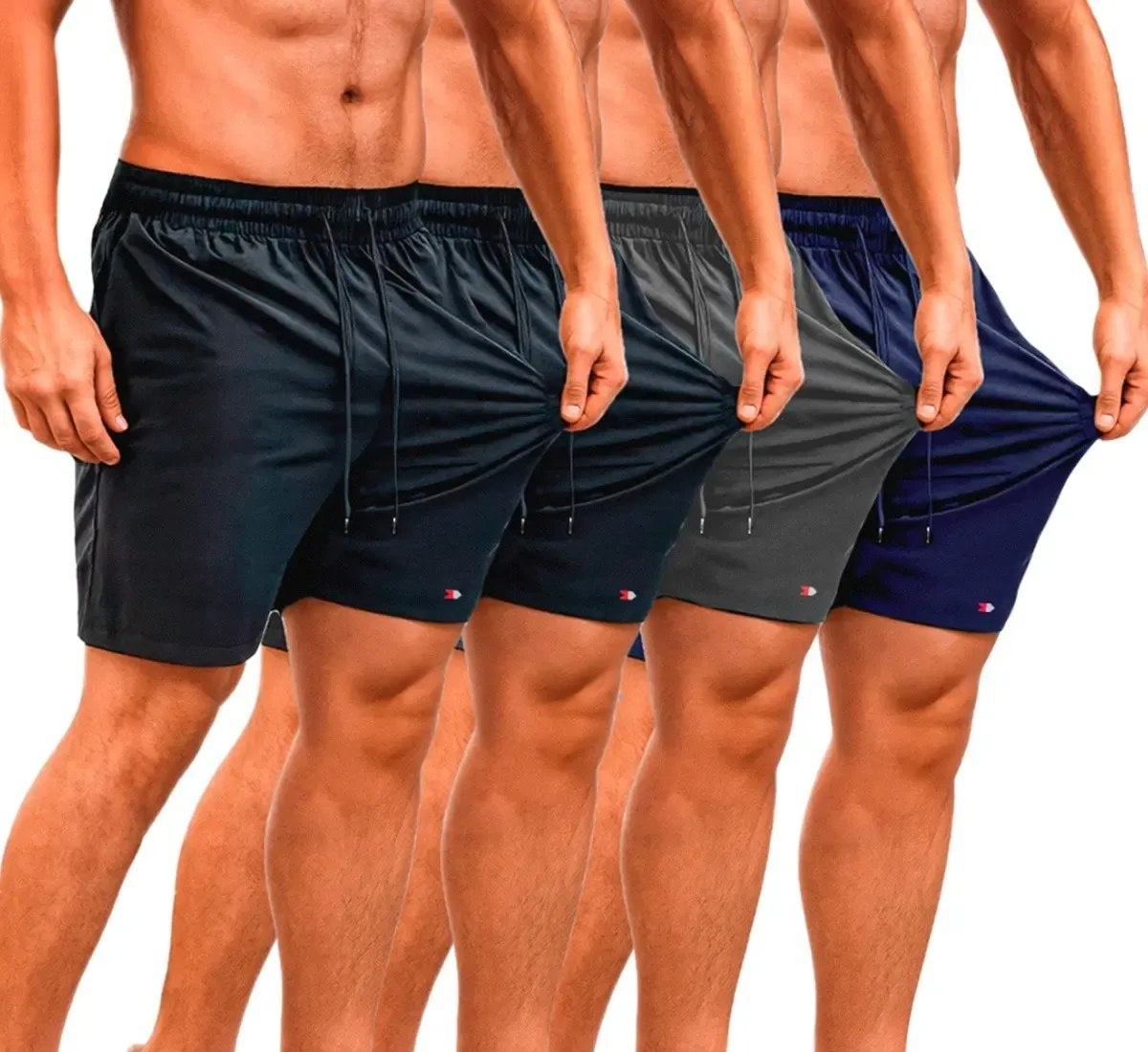 Kit 4 Bermuda Shorts Tactel Sandrini Elastano
