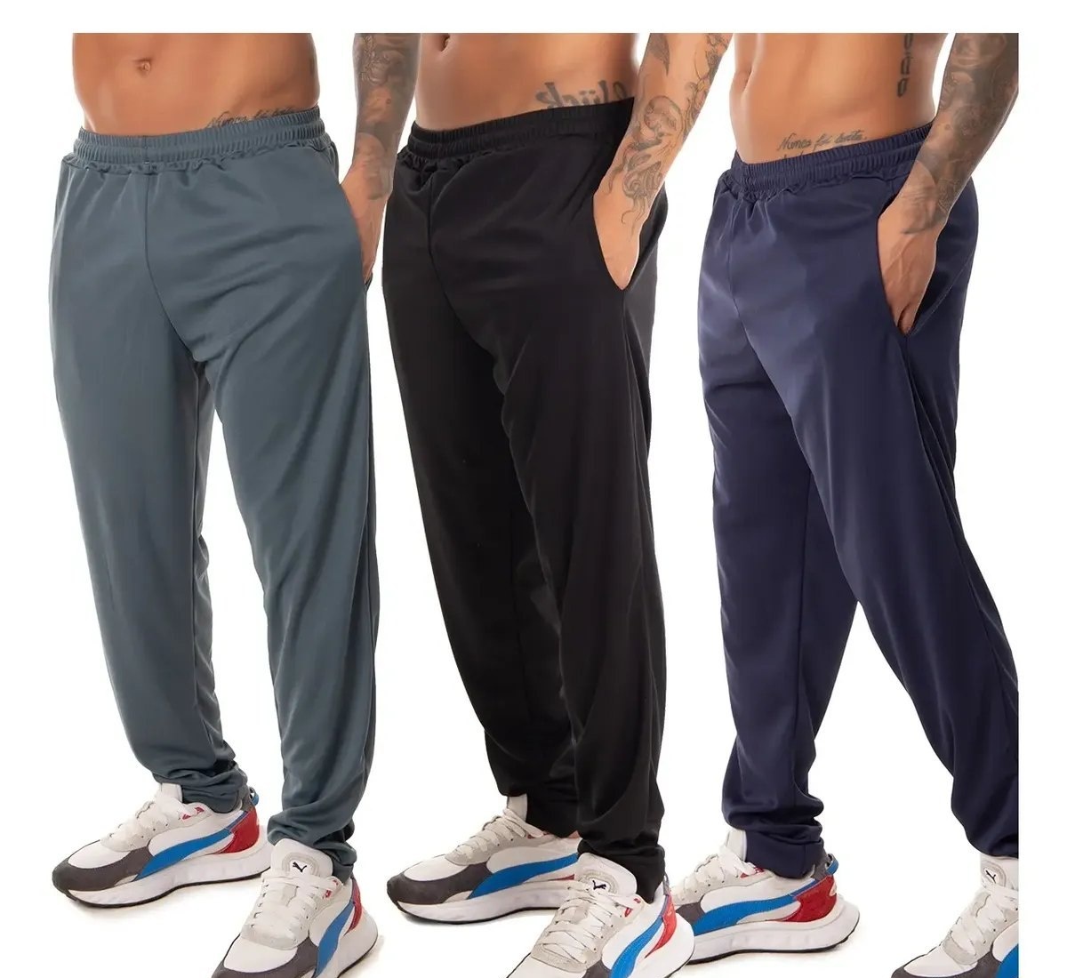 Kit 3 Calça Esportiva Elastano