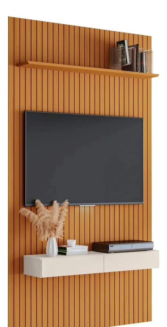 Painel Para Tv Até 55 Polegadas Ripado Cnicho Cedrooff
