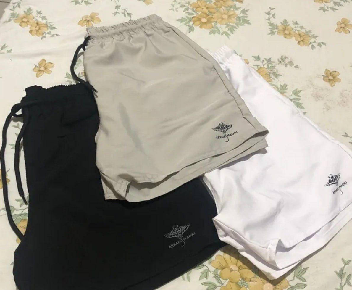 Kit 3 Shorts Bermudas Básica Tactel