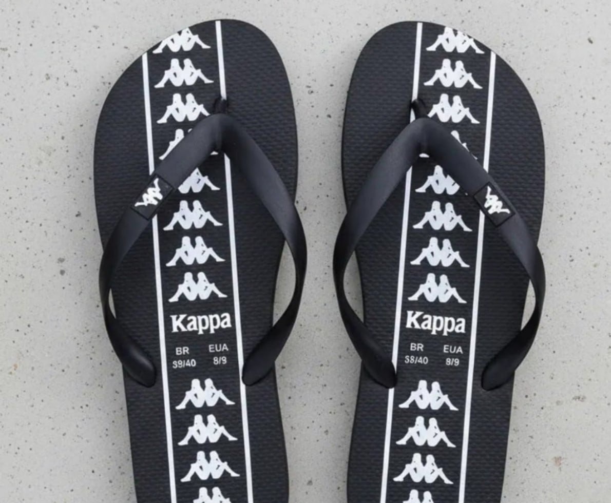 Chinelo Kappa Beach Adulto em Borracha