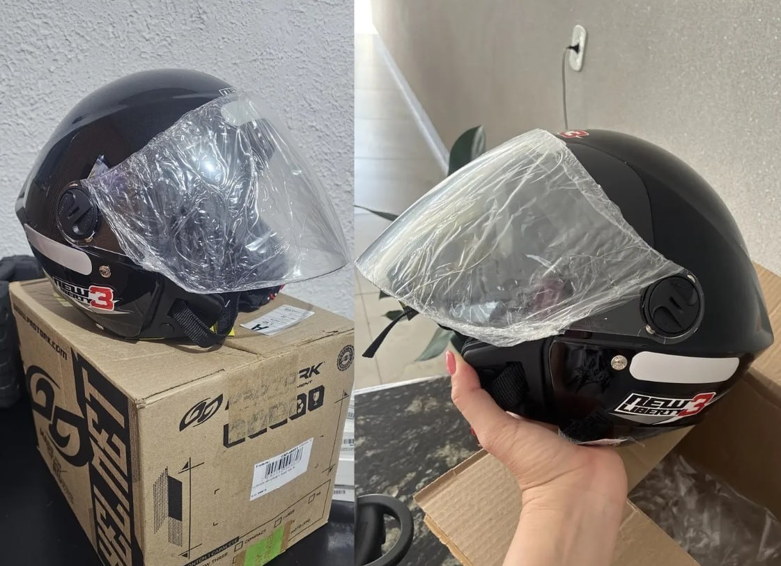 Capacete Para Moto Aberto Pro Tork New Liberty Three
