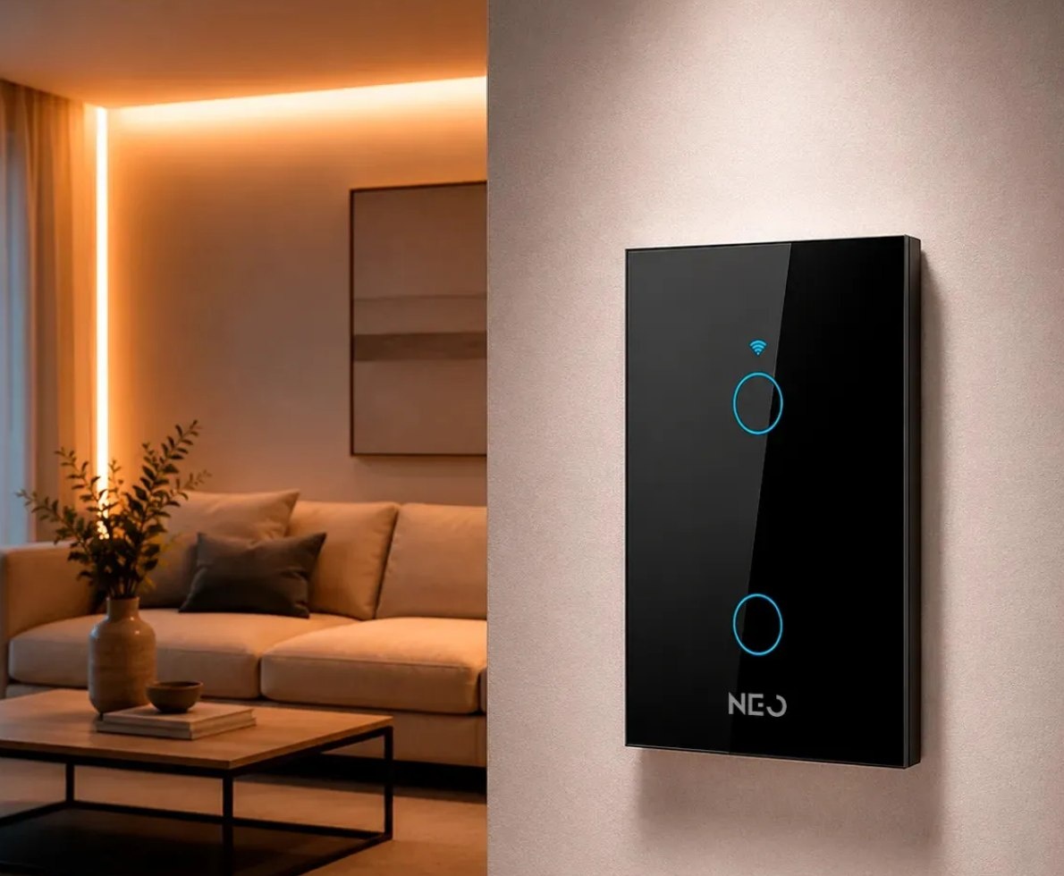 Interruptor Inteligente Smart Neo Avant NEO 2 Botões Touch Wi-Fi Alexa