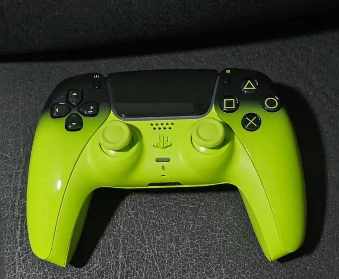 Controle sem fio PlayStation DualSense Remix Green