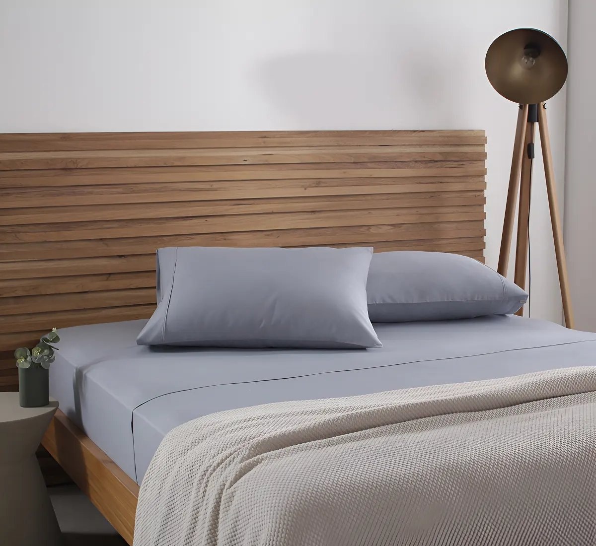 Jogo De Cama Queen Buddemeyer Cotton Essential Cor Azul