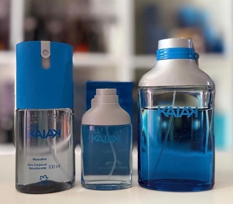 Kit Presente Natura Kaiak Perfume 100ml  Desodorante 100ml  Miniatura 25ml