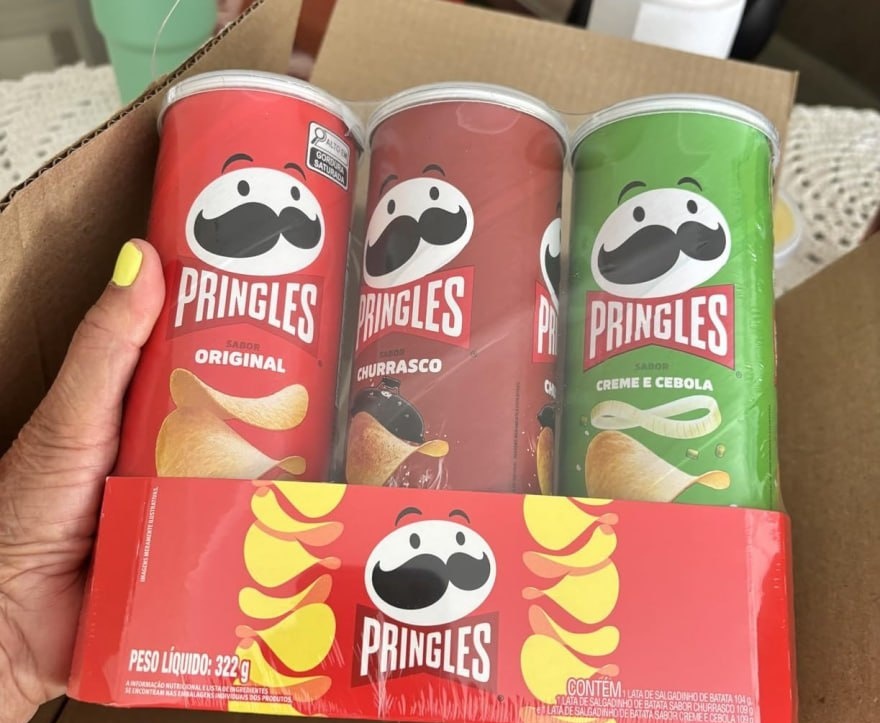 Pack Pringles Salgadinho de Batata Frita 3 Sabores