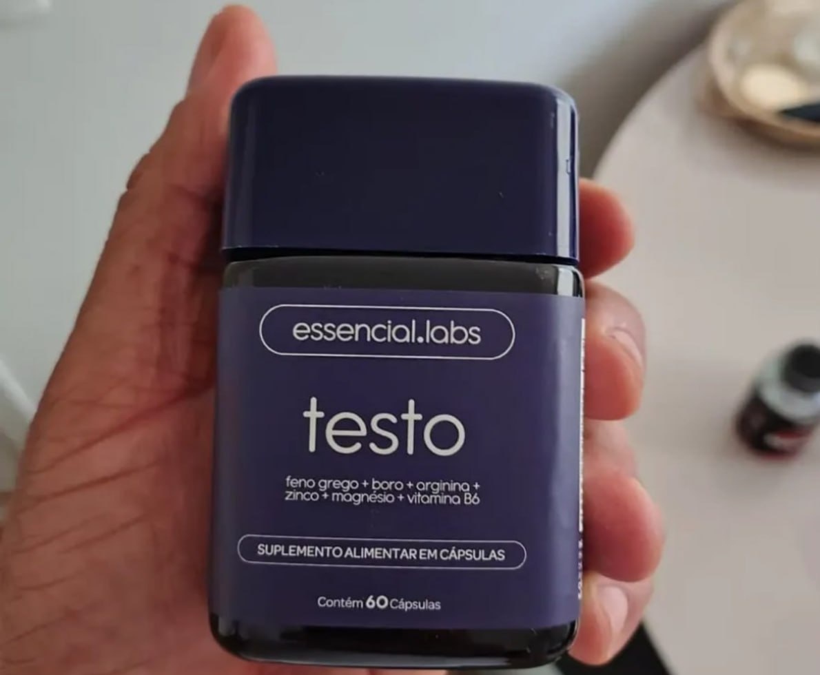 Testo Essencial Precursor da Testosterona - 60 Cápsulas